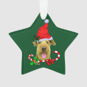 Airedale Terrier Christmas Ornament (Vorderseite)