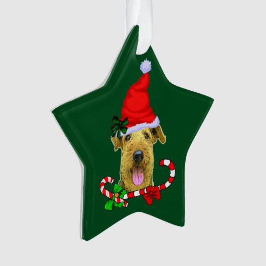 Airedale Terrier Christmas Ornament (Vorderseite)