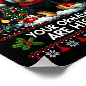 Airedale Terrier Christmas Tree Decorations Dog Lo Poster (Ecke)