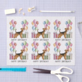 Airedale Terrier Colorful Pastel Happy Birthday Seidenpapier (Handwerk)