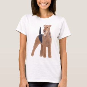 Airedale-Terrier-Damenbabydoll-Shirt T-Shirt