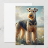 Airedale Terrier Dankeskarte (Vorne/Hinten)