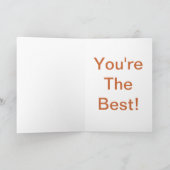 Airedale Terrier Dankeskarte (Innenseite)