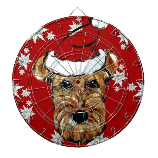 AIREDALE TERRIER DARTSCHEIBE (vorne)