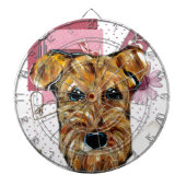 AIREDALE TERRIER DARTSCHEIBE (vorne)