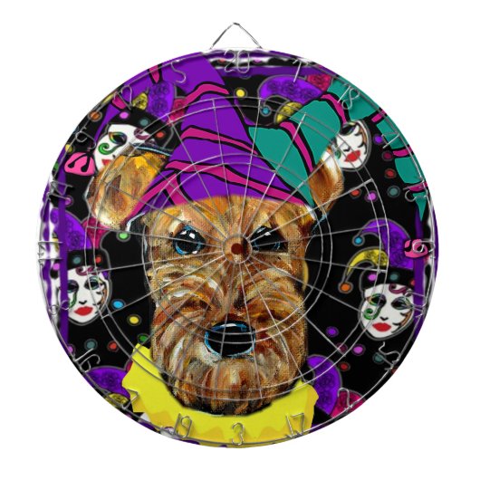 AIREDALE TERRIER DARTSCHEIBE (vorne)