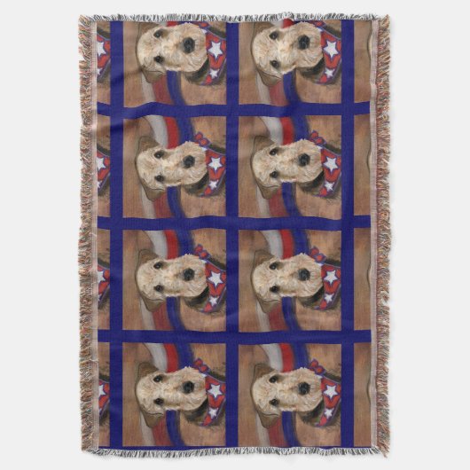 AIREDALE TERRIER DECKE (Vorderseite Vertikal)