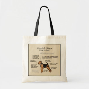 Airedale-Terrier-Diagramm-Taschen-Tasche Tragetasche
