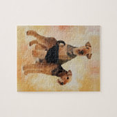 Airedale-Terrier-Digital-Kunst Puzzle (Horizontal)