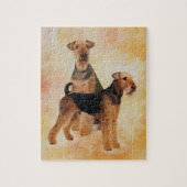 Airedale-Terrier-Digital-Kunst Puzzle (Vertikal)