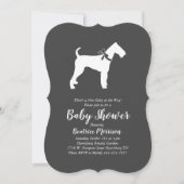 Airedale Terrier Dog Baby Shower Gender Neutral Einladung (Vorderseite)