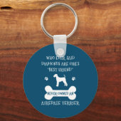 Airedale Terrier Dog Bester Freund Schlüsselanhäng Schlüsselanhänger (Vorderseite)