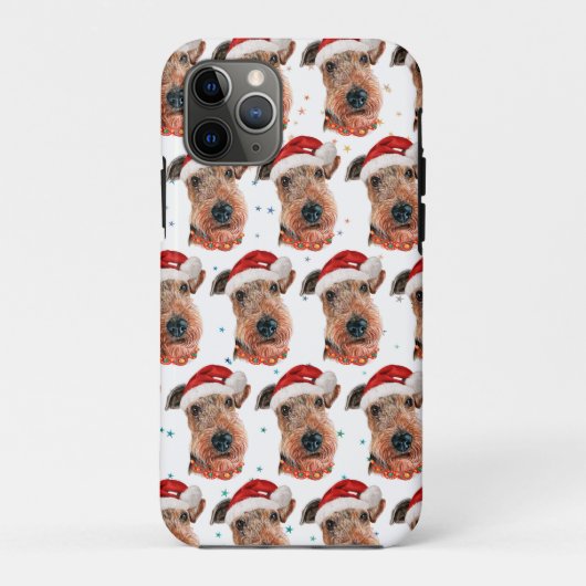 Airedale Terrier Dog Breed Christmas Case-Mate iPhone Hülle (Rückseite)