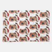 Airedale Terrier Dog Breed Christmas Geschirrtuch (Horizontal)