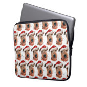 Airedale Terrier Dog Breed Christmas Laptopschutzhülle (Vorderseite Links)