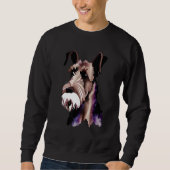 Airedale Terrier dog breeds quotes Family Jokes Sweatshirt (Vorderseite)