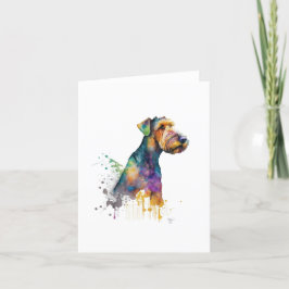 Airedale Terrier Dog Feiertagskarte