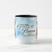 Airedale Terrier Dog Heaven Personalized Memorial Tasse (Zentrum)