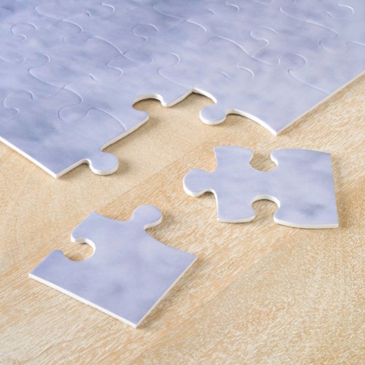 Airedale Terrier Dog in Snow sitzt zu Weihnachten Puzzle (Seite)