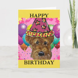 AIREDALE TERRIER DOG KARTE