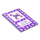 Airedale Terrier Dog Kisses Silhouette Niedlich PP Notizblock (Rechte Seite)