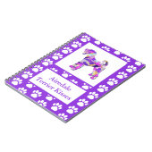 Airedale Terrier Dog Kisses Silhouette Niedlich PP Notizblock (Linke Seite)