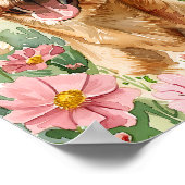 Airedale Terrier Dog Kunst, Dichtung und Musik Poster (Ecke)