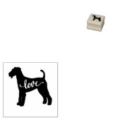 Airedale Terrier Dog Liebe Gummistempel (Stempel)