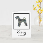 Airedale Terrier Dog Pet Sympathy Card Karte (Gelbe Blume)