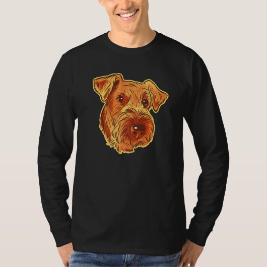 Airedale Terrier Dog Portrait T-Shirt (Vorderseite)
