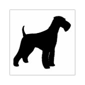 Airedale Terrier Dog Rasse Silhouette Gummistempel (Prägung)