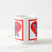 Airedale Terrier Dog Red Valentine's Day Kaffeetasse (Mittel)
