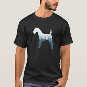 Airedale Terrier Dog Silhouette Außenbereich T-Shirt