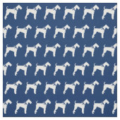 Airedale Terrier Dog Silhouette Pet Navy Blue Stoff (Muster)