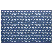 Airedale Terrier Dog Silhouette Pet Navy Blue Stoff (Fat Quarter (45,7 x 55,9 cm))
