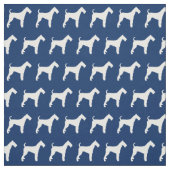 Airedale Terrier Dog Silhouette Pet Navy Blue Stoff (Muster)