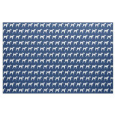 Airedale Terrier Dog Silhouette Pet Navy Blue Stoff (Fat Quarter (45,7 x 55,9 cm))