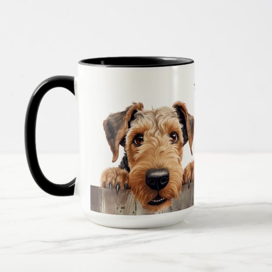 Airedale Terrier Dog Tasse (Links)
