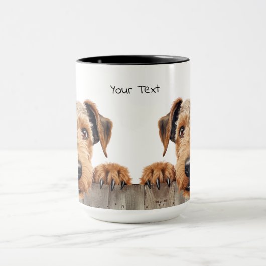 Airedale Terrier Dog Tasse (Zentrum)