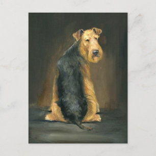 Airedale Terrier Dog Wilhelm Tell Postkarte