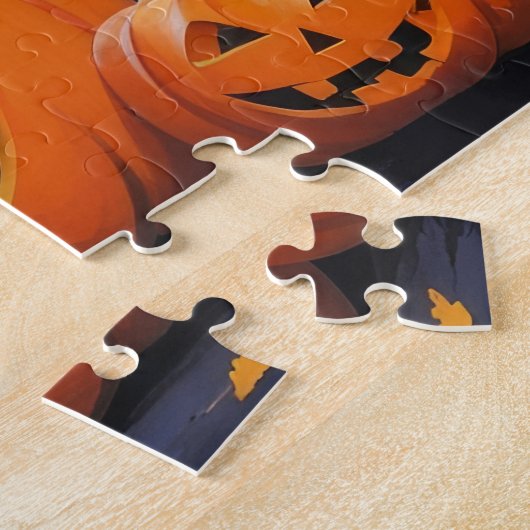 Airedale Terrier Dogs Pumpkin Halloween Funny Puzzle (Seite)