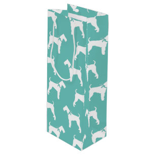 Airedale Terrier Doppy Puppy Geschenktüte Für Weinflaschen