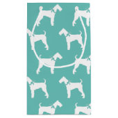 Airedale Terrier Doppy Puppy Kleine Geschenktüte (Rückseite)