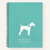 Airedale Terrier Doppy Puppy Notizblock (Vorderseite)