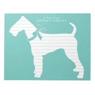 Airedale Terrier Doppy Puppy Notizblock