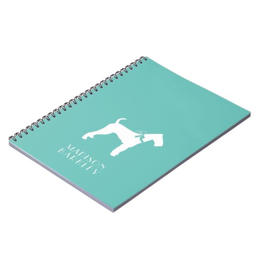 Airedale Terrier Doppy Puppy Notizblock (Linke Seite)