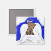 Airedale Terrier Engel Magnet (Vorderseite/Rückseite)