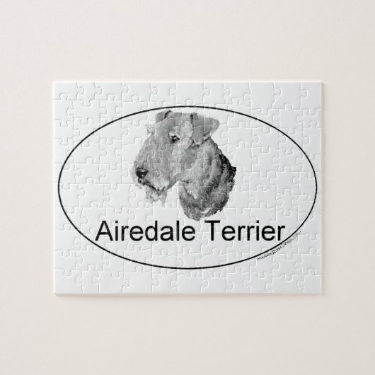 Airedale Terrier Euro-Typ Puzzle (Horizontal)