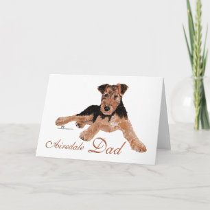 Airedale Terrier Fathers Day Karte