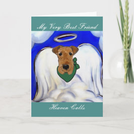 Airedale Terrier Feiertagskarte
